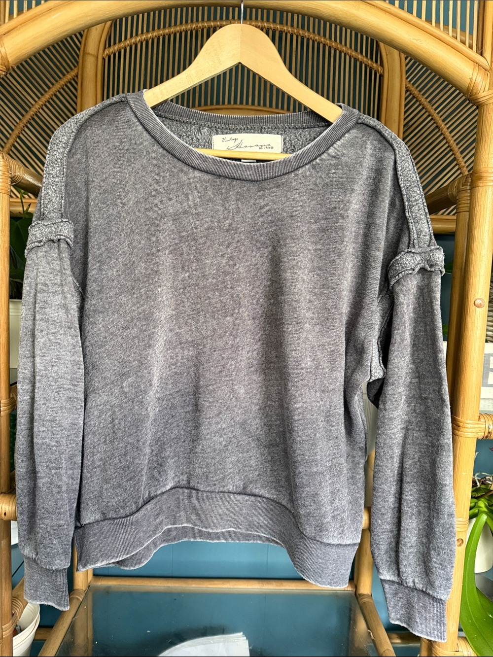 Vintage Havana Gray Crewneck Pullover